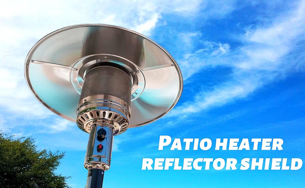 Kisworm 2 Units Patio Heater Heat Reflector Shield