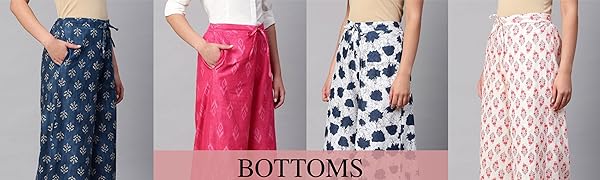 Cotton Flared Loose Palazzo Palazzo Pant