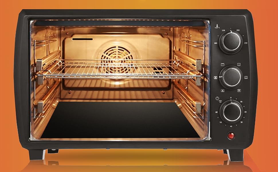 Oven Liners for Fan Assisted Oven Pack of 2 by joyClick, Large Thick