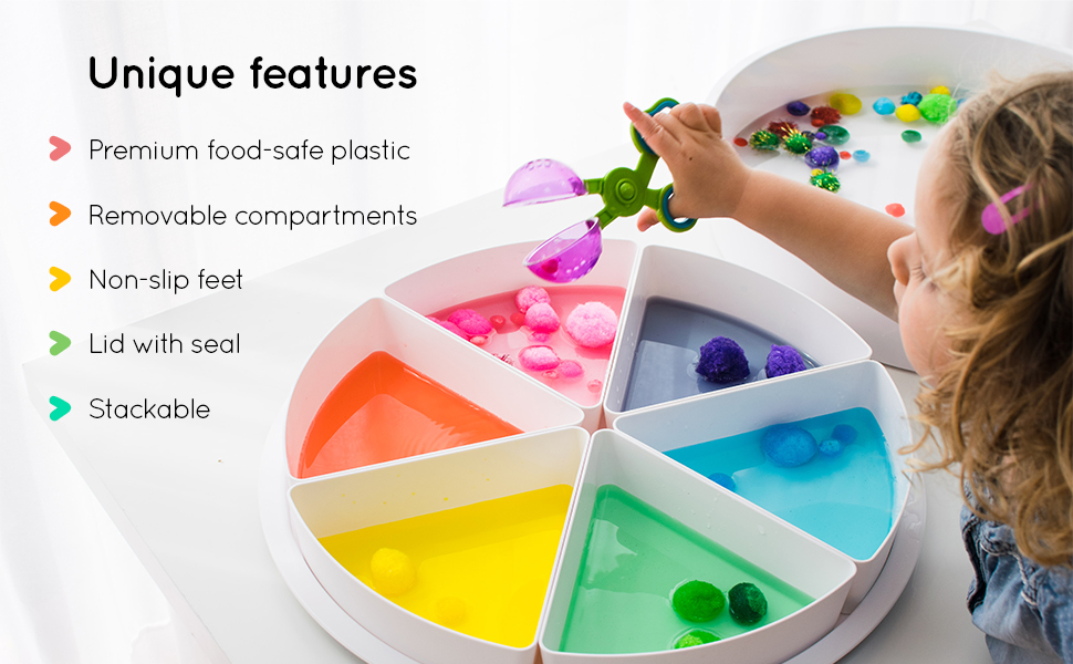 Inspire My Play Tuff Tray with Lid Montessori Toys for Toddlers