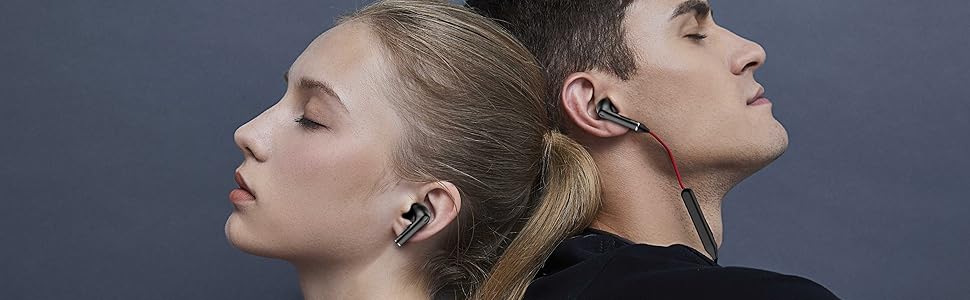 bluetooth earphone headset earbuds wireless wired noise canceling