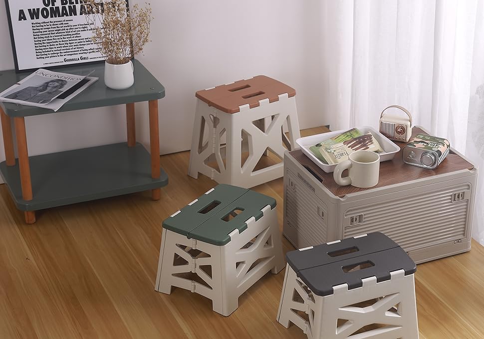 KEAICO Folding Step Stool for Children & Adults Multifunctional