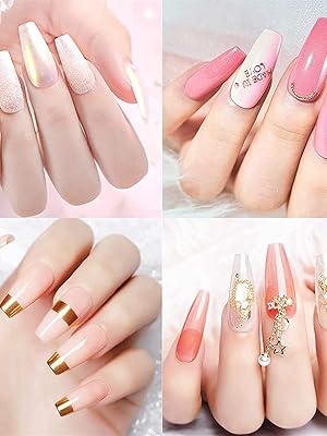 pink nail adhesive tabs