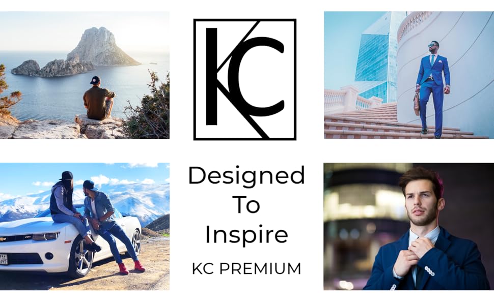 KC Premium men's bracelets leather beads inspirational engraving