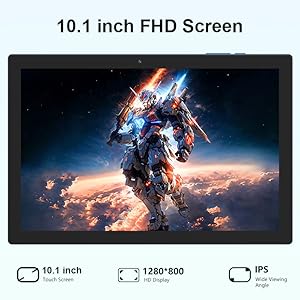 Amazon.com : Android 15 Tablet, 10 inch 2 in 1 Tablets with