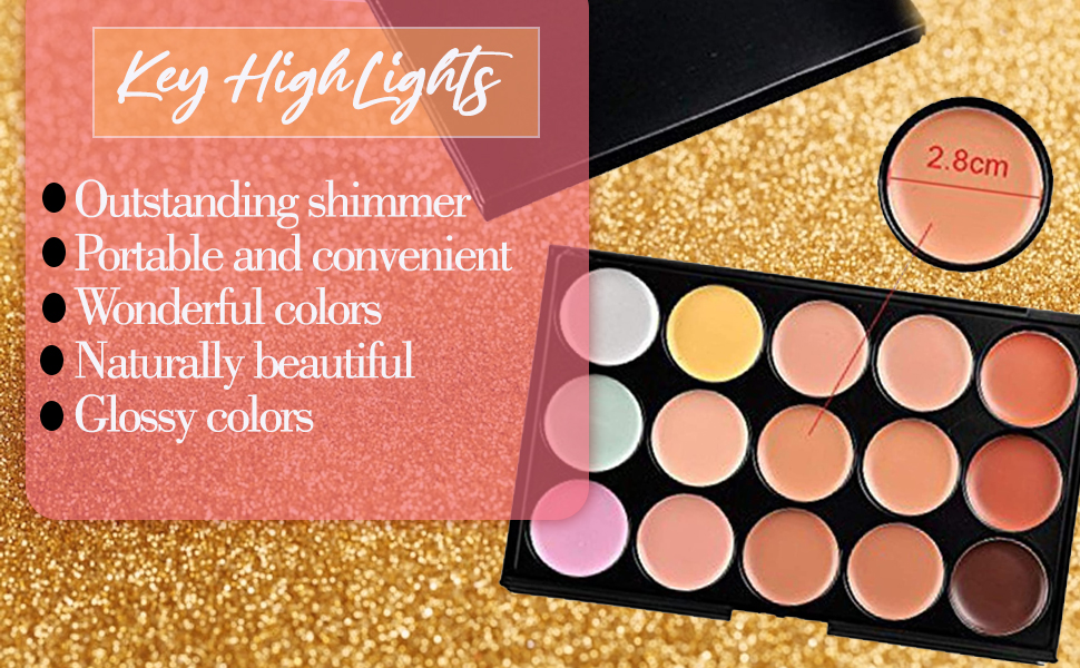 TopFinder,15 Eyeshades, Organic Nude ,Professional Highlighter ,Eyeshadow Palette SPN-MX9E8