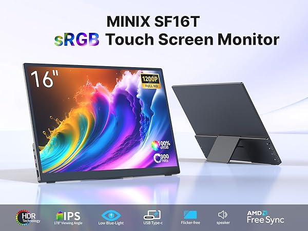 新品Portable Moniter Amazon.com: MINIX Portable Monitor 16