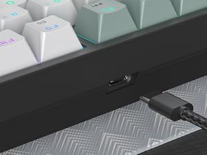 wired keyboard green