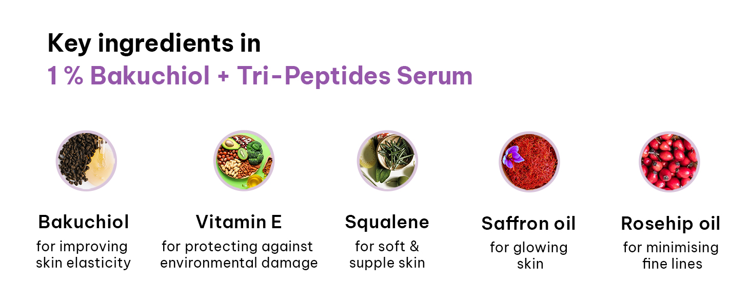 face serum women men bakuchiol serum glowing skin retinol alternative vitamin e squalene saffron