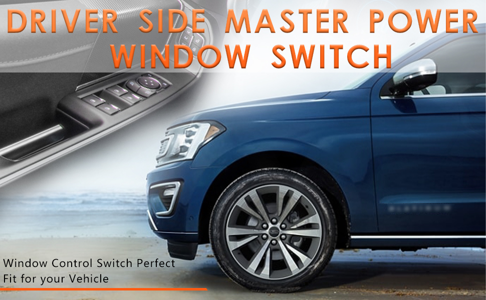 MIKODA Driver Side Window Control Switch, Front Left Master