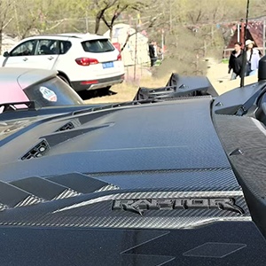 Engine hood trim