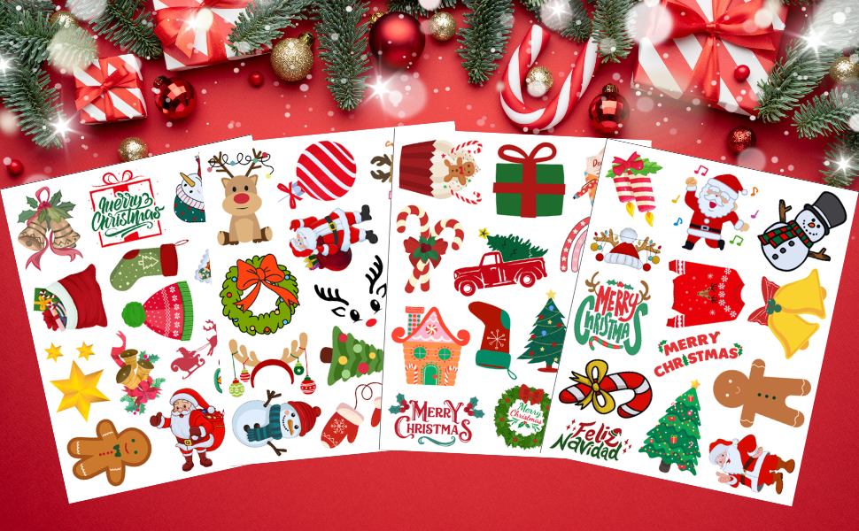 Christmas temporary tattoos for kids