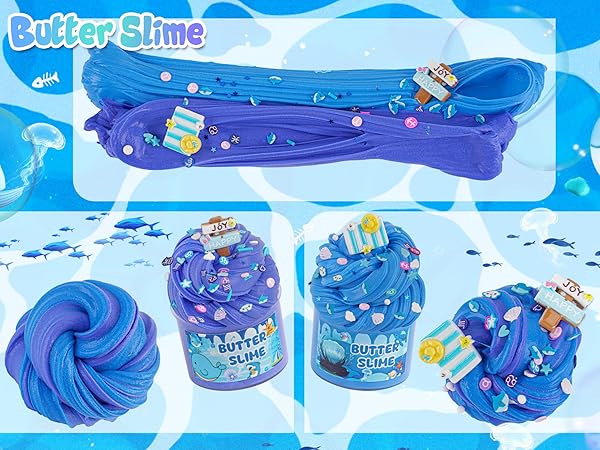 Amazon.com: 6 Packs Slemes, Blue Slime Kit - Cloud Slime kit