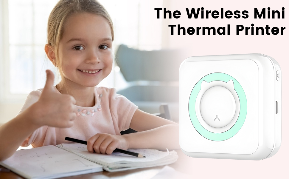 Mini Thermal Printer Portable Sticker Printer