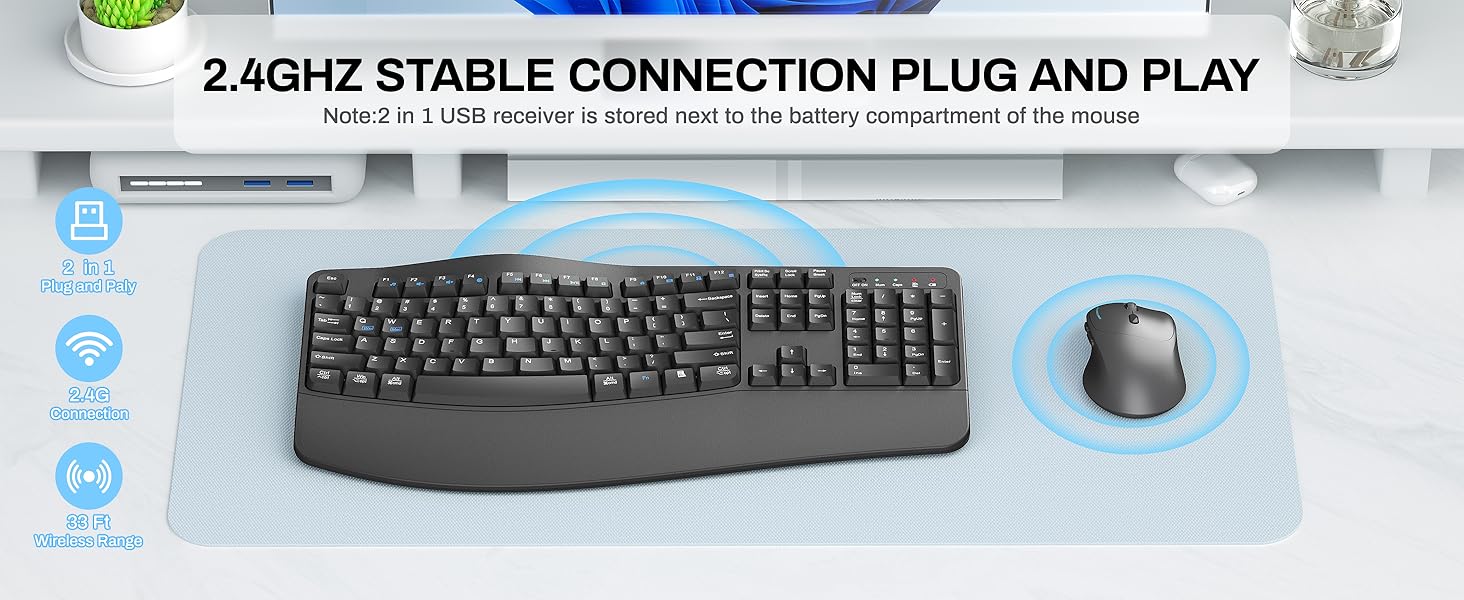 EK30 wireless keyboard and mouse grey 4