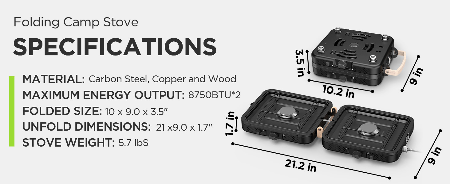 camping stove propane, portable camping stove, outdoor propane burner, 2 burner camp stove,