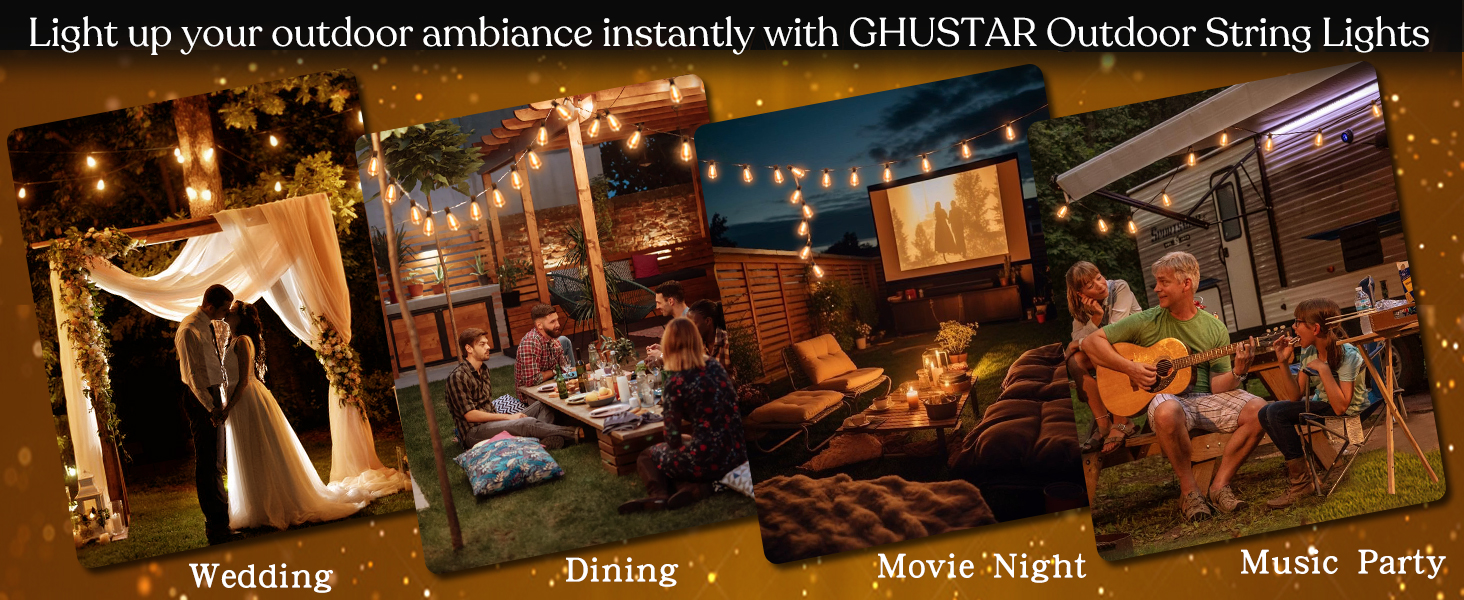 outdoor string lights