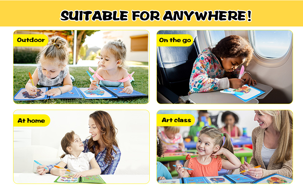 Beyondluv Party Favors For Kids Water Color Book12Pcs Return Gifts For