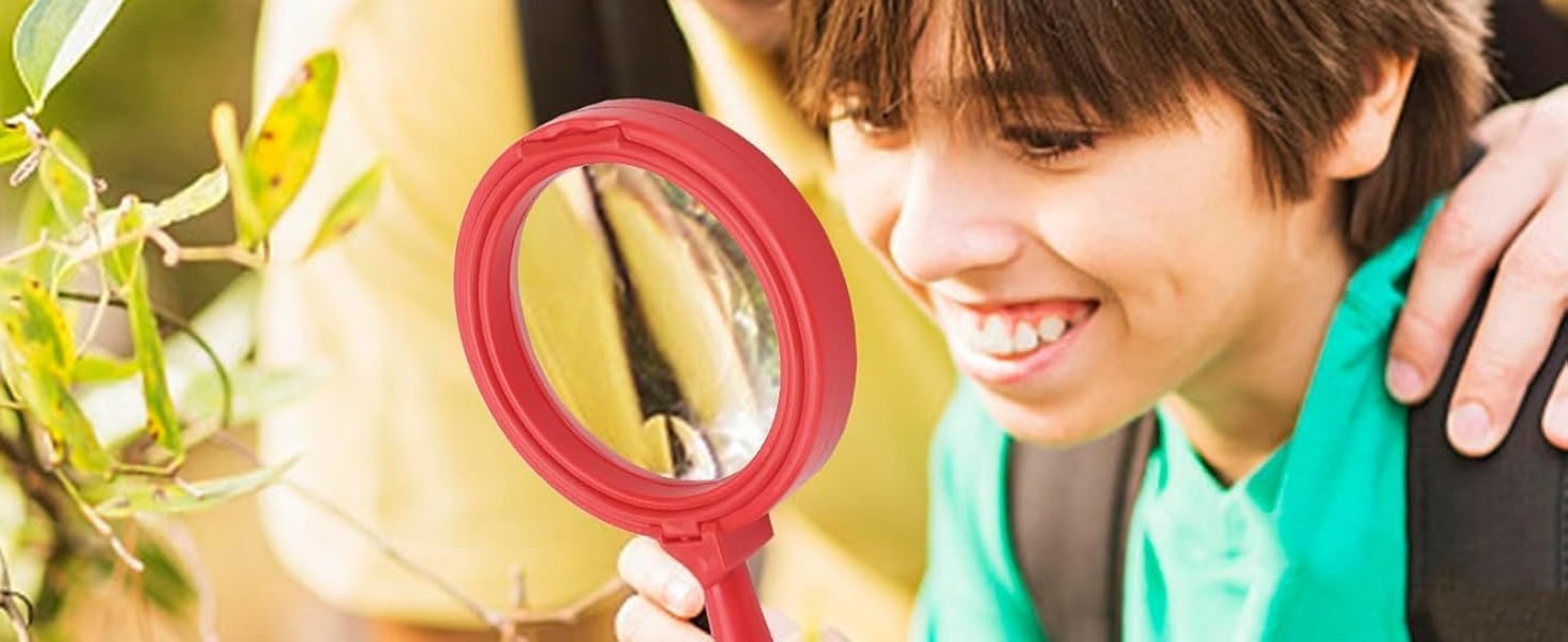 Magnifying Glass, Kids Magnifying Glass,Magnifier for Seniors Reading and Kids Nature Exploration