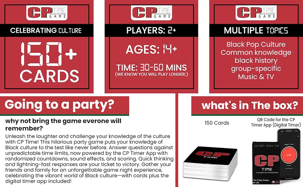 Black Trivia Style Game. Multiple Categories