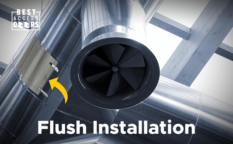 Best 11″ x 9″ Round Duct Access Panel with Neoprene Gasket, 16Gauge Steel HVAC Duct