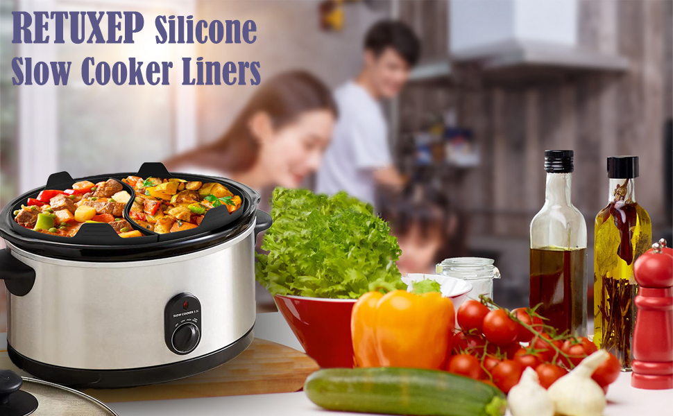 Silicone Slow Cooker Liners for Crockpot & Hamilton Beach