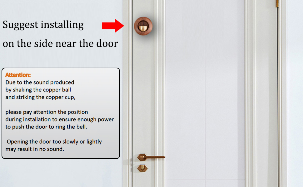 magnetic door bell non-electric metal door bells dopamine doorbell door chimes & bells