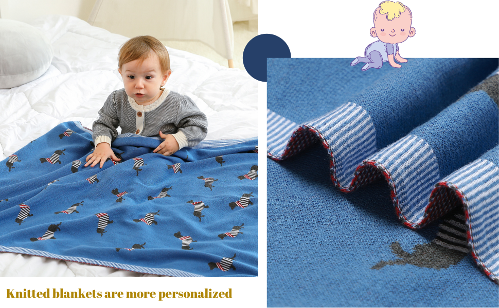 knitted baby blanket knit crochet soft cellular blankets