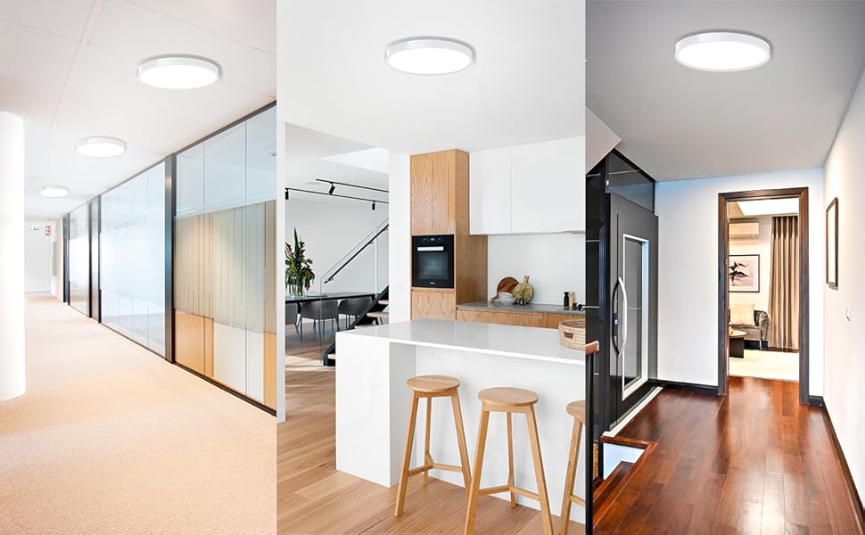 LED Ceiling Light Fixture Flush Mount, 9inch Modern LED Ceiling Light