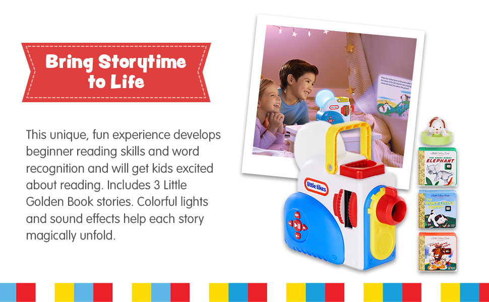 Little Tikes Story Dream Machine with 3 Little Golden Book Stories - Little Tikes Story Dream Machine Stories