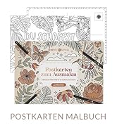 Postkarten Malbuch Karten Ausmalen 