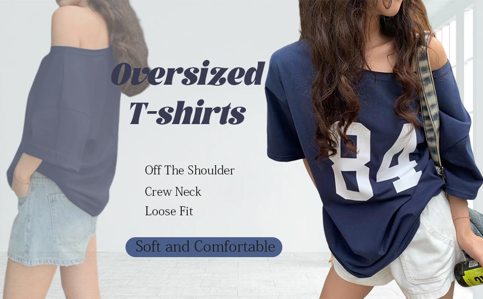 Off the shoulder tshirts for women