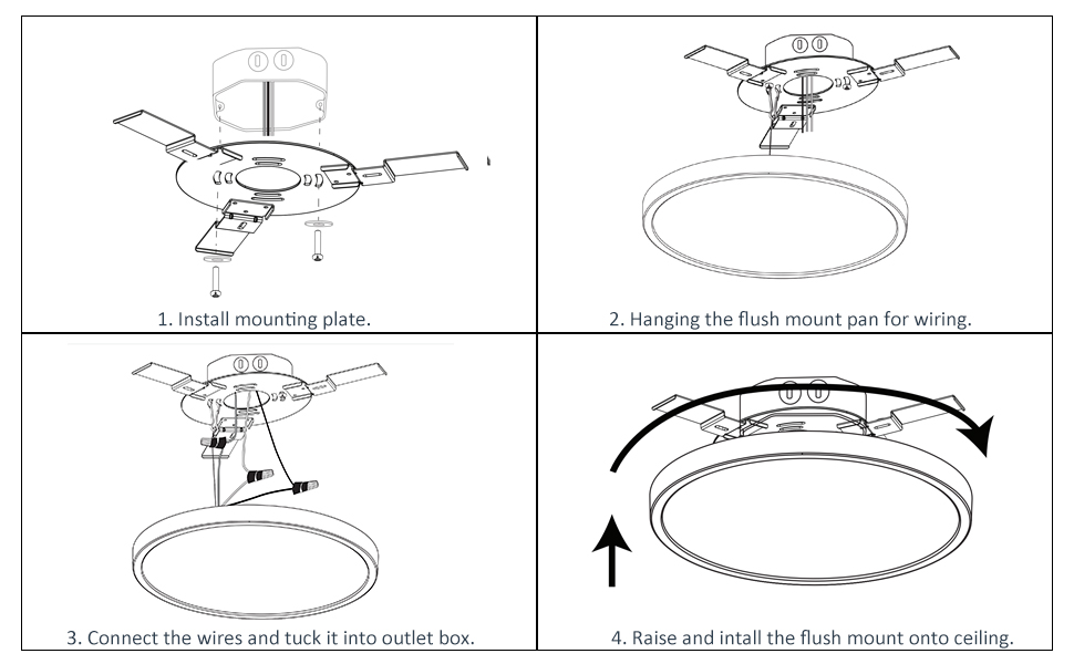 modern flush mount ceiling light