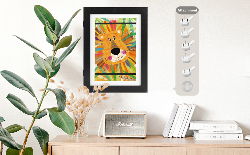 Homemari 9 by 12 Wooden Picture Frame Kids Art Frames