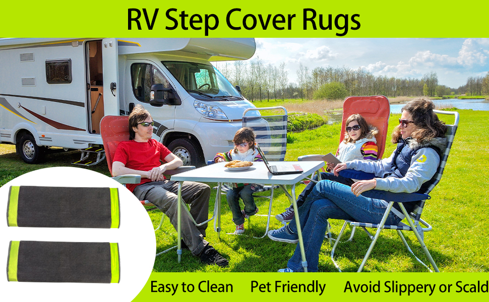 Mifami RV Step Covers NonSlip Trailer Step Rug with