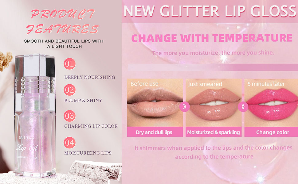 2 Colorss NEW Color Changing Lip Oil