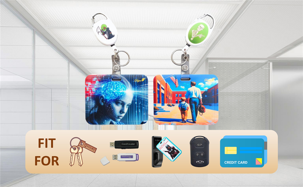 Diyin Retractable Badge Reel Features a Stylish Printed