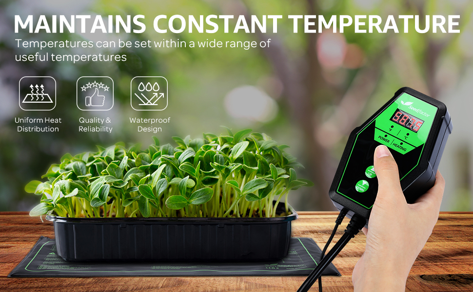 Seedfactor Digital Heat Mat Thermostat Controller for Seed