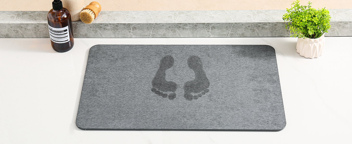stone bathroom mat