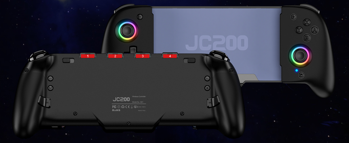 Switch Controller for Nintendo, Wireless Switch Pro Controller with Back Buttons, 1000mAh Pro Controller Switch with Programmable, Wake up, Vibration & Turbo Function for Switch/OLED Console(Black) 17 0045f2b5 0f8a 491a b911 42e67b5fd7f5. CR0,0,1464,600 PT0 SX1464 V1