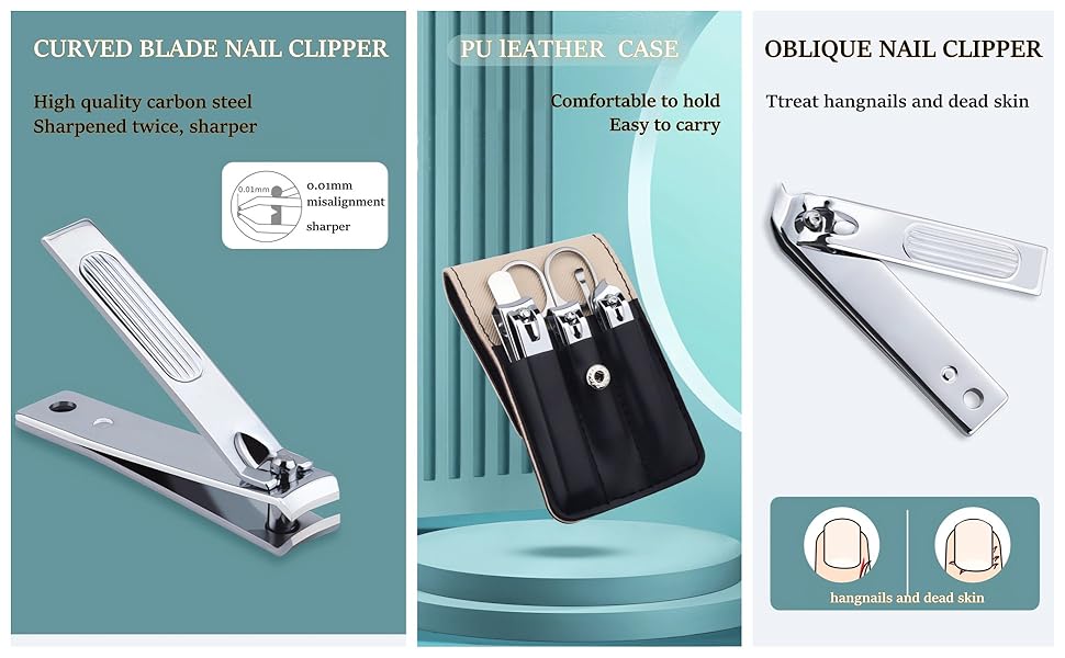 nail clippers kit manicure kit for women nail set mens grooming kit fingernail clipper