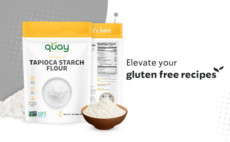Tapioca Starch Flour Gluten Free, NonGMO Tapioca Flour