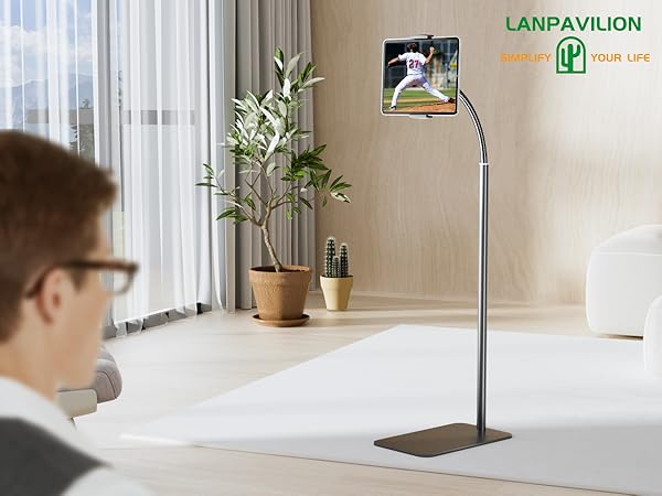 iPad - taraolove Amazon.com: LanPavilion iPad Stand, Adjustable Tablet Floor