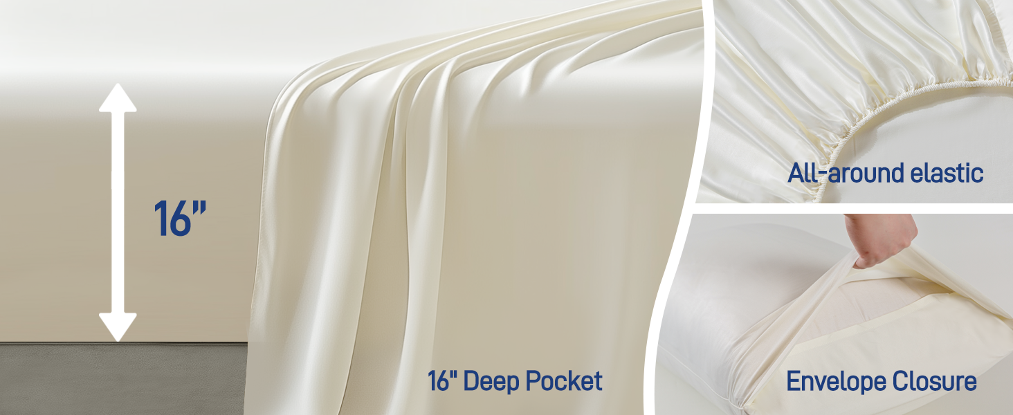 Hypoallergenic Soft Cooling Viscose Bamboo Bedding 4-Piece Queen Set Silver Gray
| Breathable Silky Smooth Viscose Bamb 004ce286 2c4f 4c80 9448 79c1c840216a. CR0,0,1464,600 PT0 SX1464 V1