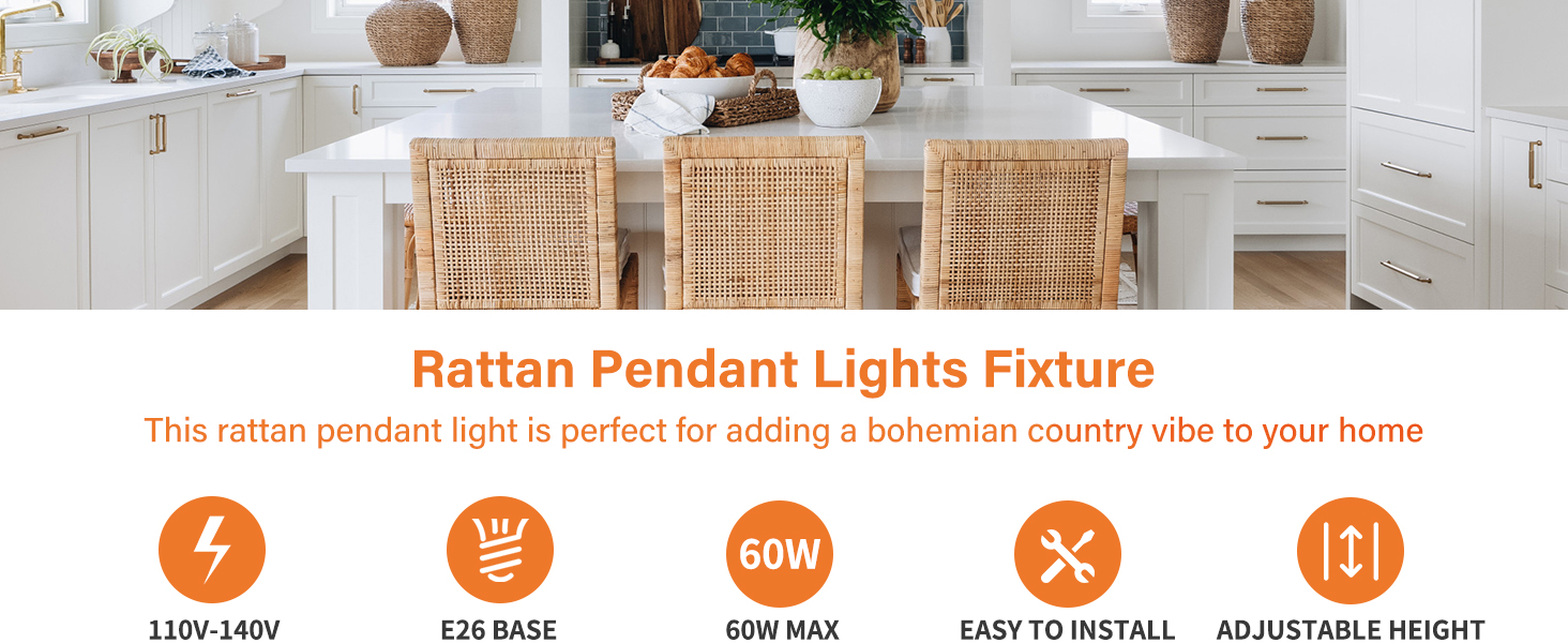 Rattan Pendant Lights