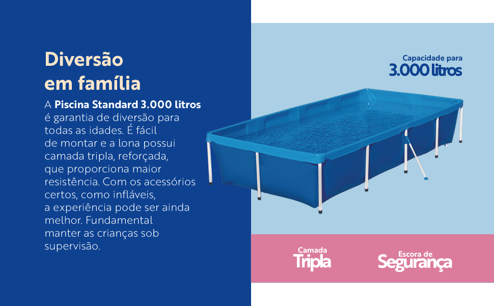 Piscina Standard 3.000 litros