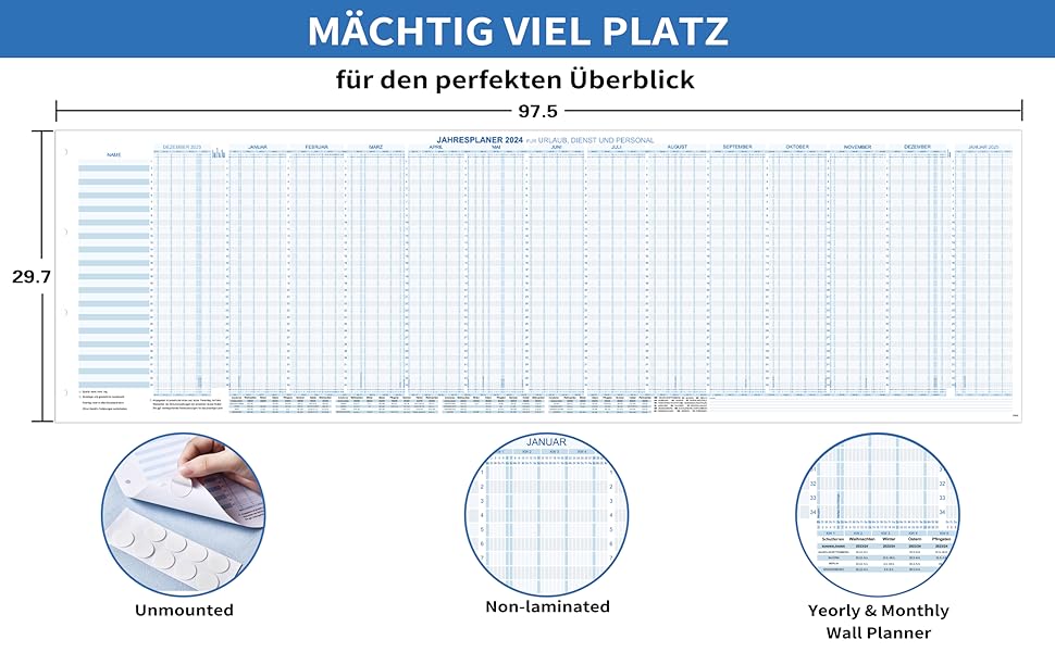  Colorage Urlaubsplaner 2024 Mitarbeiter - Urlaubsplaner 2024, 34 