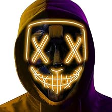 halloween mask led/Halloween face mask/Halloween costume