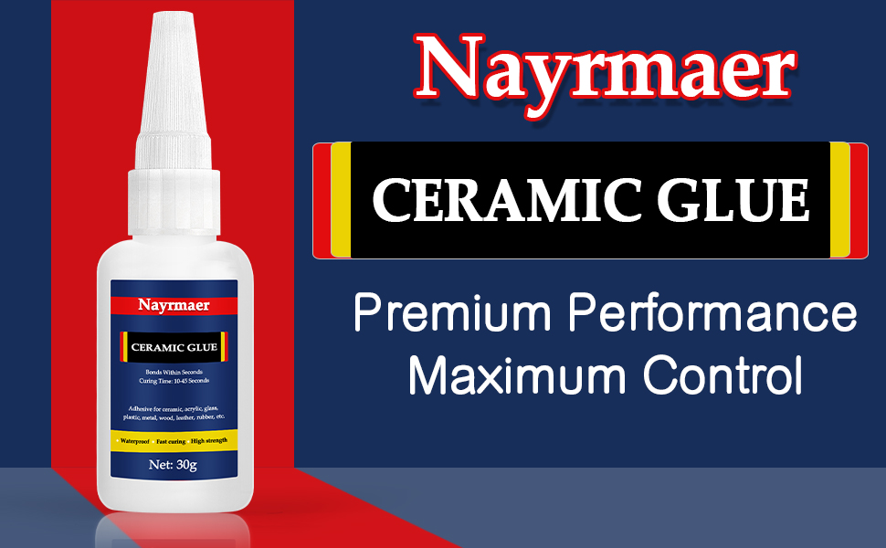 Ceramic Glue, 30g X 2 Porcelain Glue Repair, Super Glue for Pottery, Ceramic, Porcelain, Glass