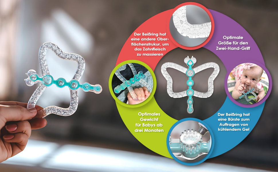 kühlender beißring für babys beißring 3 monatekühlender beißring babybeißring zahnungshilfe baby